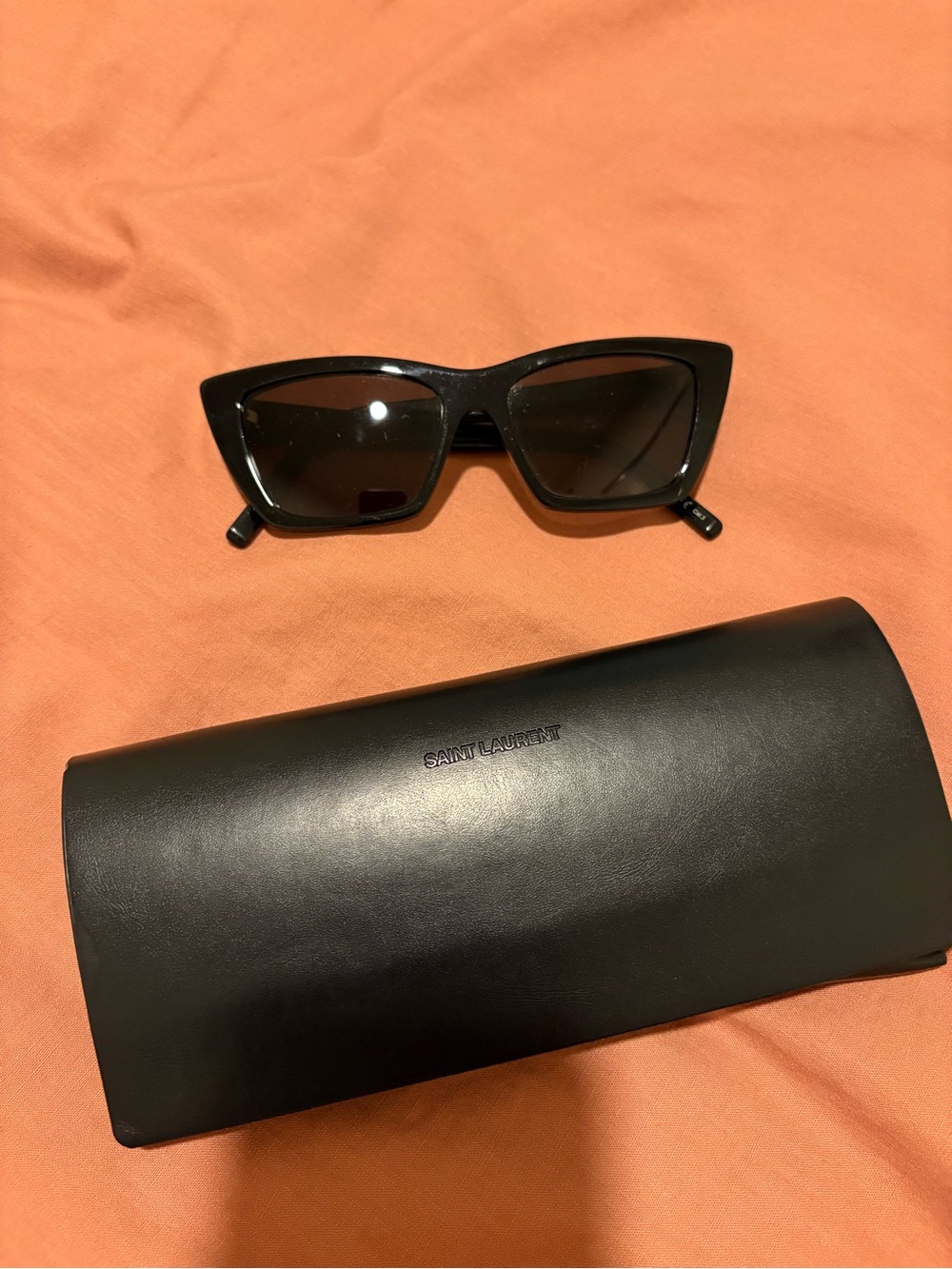 Saint Laurent Black Gloss Cat-Eye Sunglasses